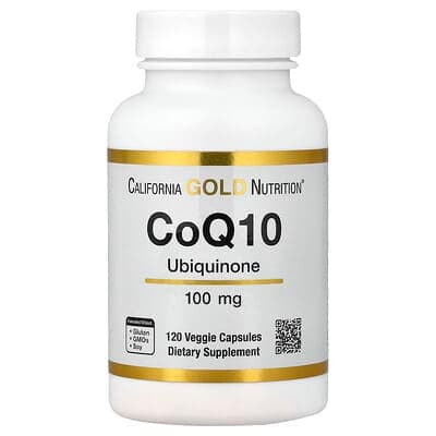 California Gold Nutrition, CoQ10、USP Grade Ubiquinone、100mg、ベジカプセル120粒