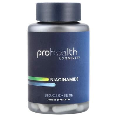 ProHealth Longevity, ナイアシンアミド、600mg、60粒